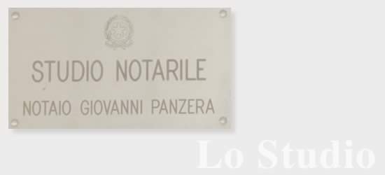 lo studio notarile Giovanni Panzera